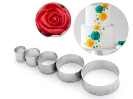 Kit 5 cortantes aros de acero